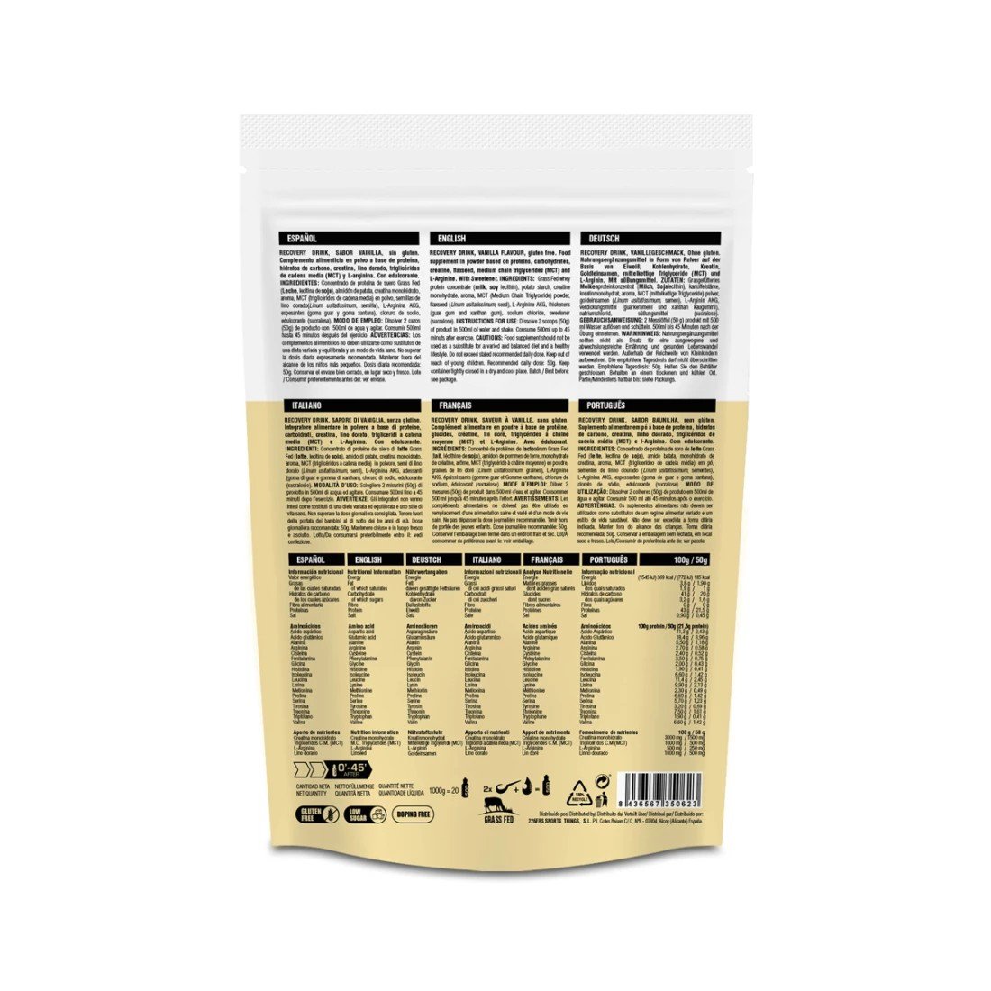 Recovery Drink - Vanilla - 1000G
