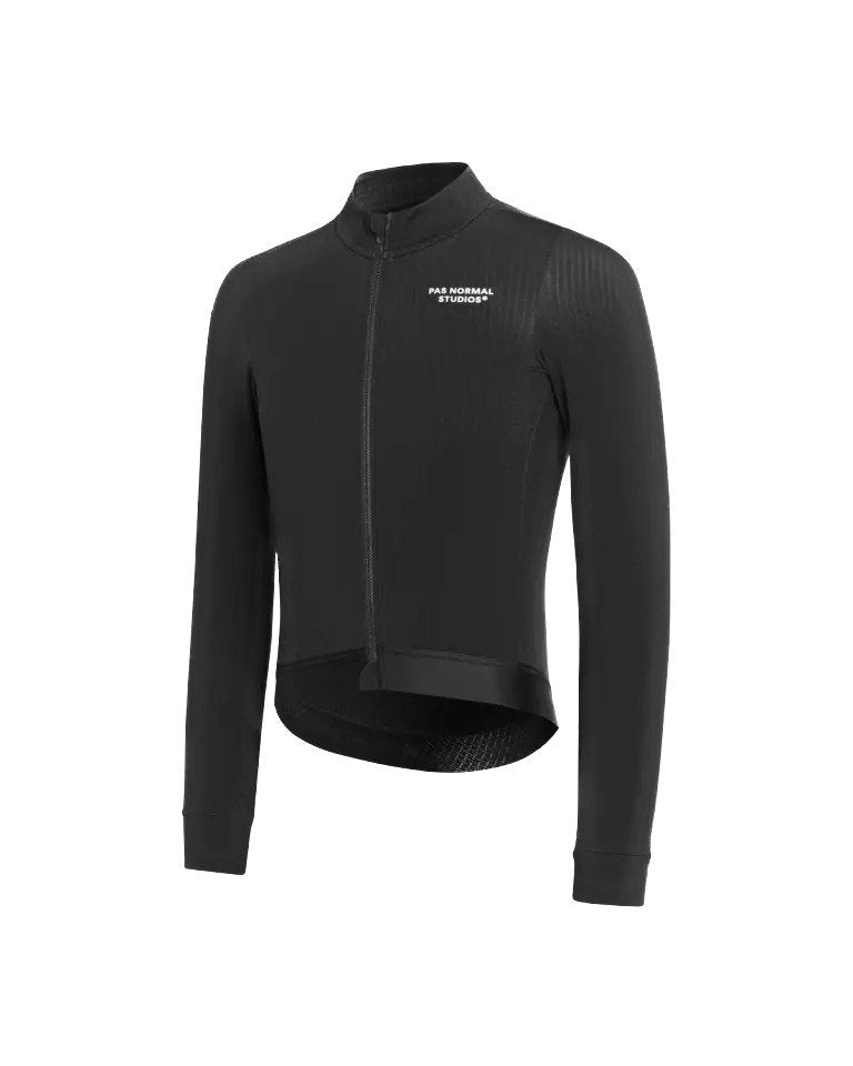 Men's Essential Long Sleeve Jersey - Black  - L