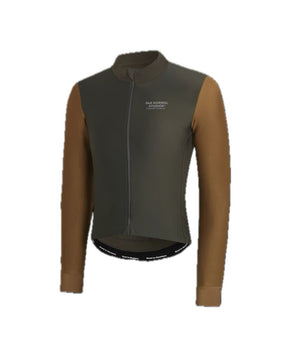Men's Mechanism Thermal Long Sleeve Jersey - Dark Olive/Army Brown - L