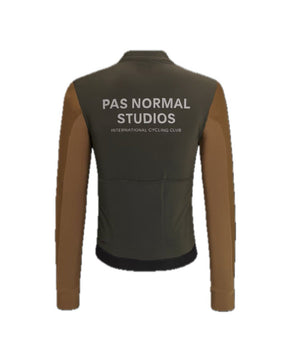 Men's Mechanism Thermal Long Sleeve Jersey - Dark Olive/Army Brown - L