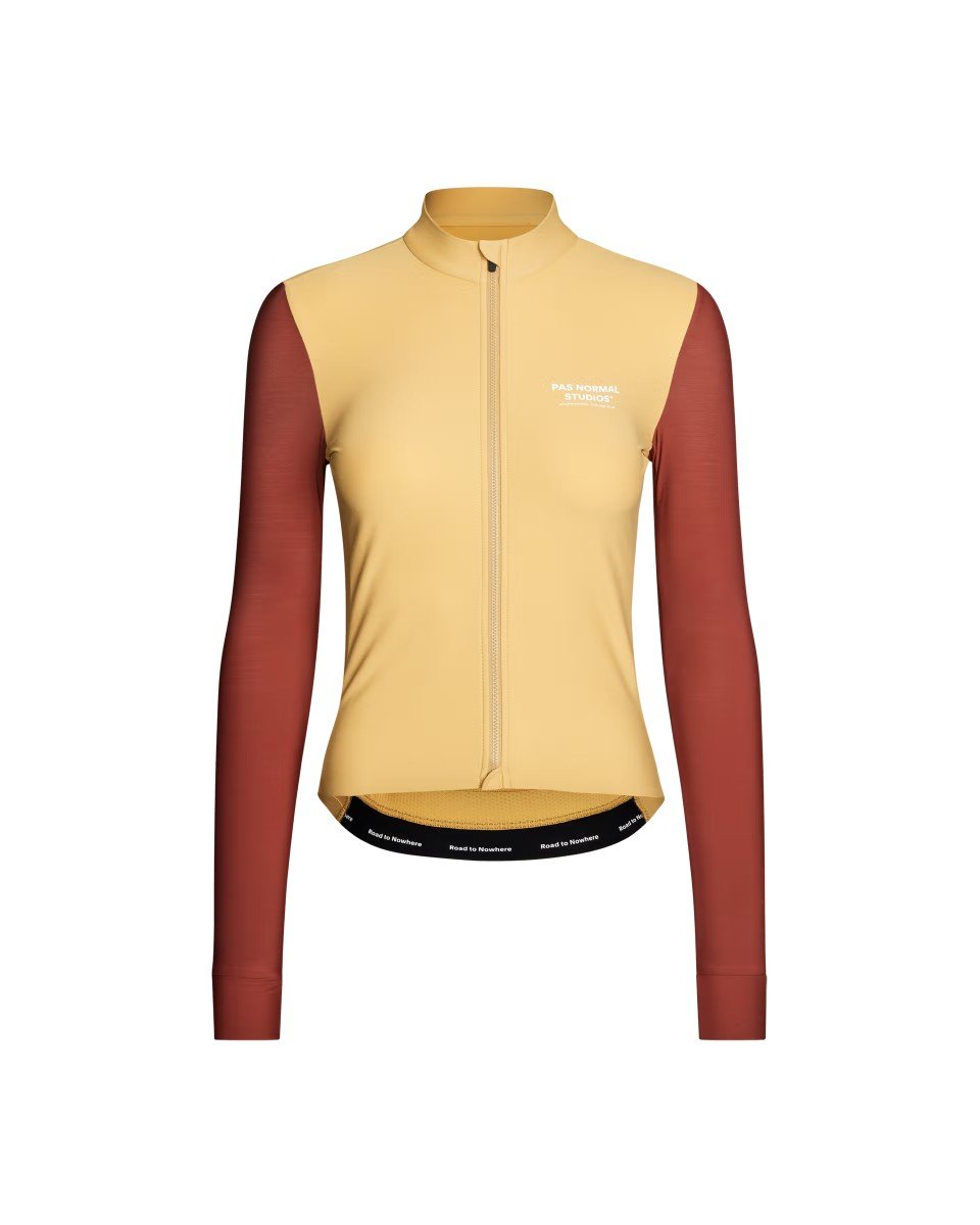 Women's Mechanism Long Sleeve Jersey - Camel / Marron - M