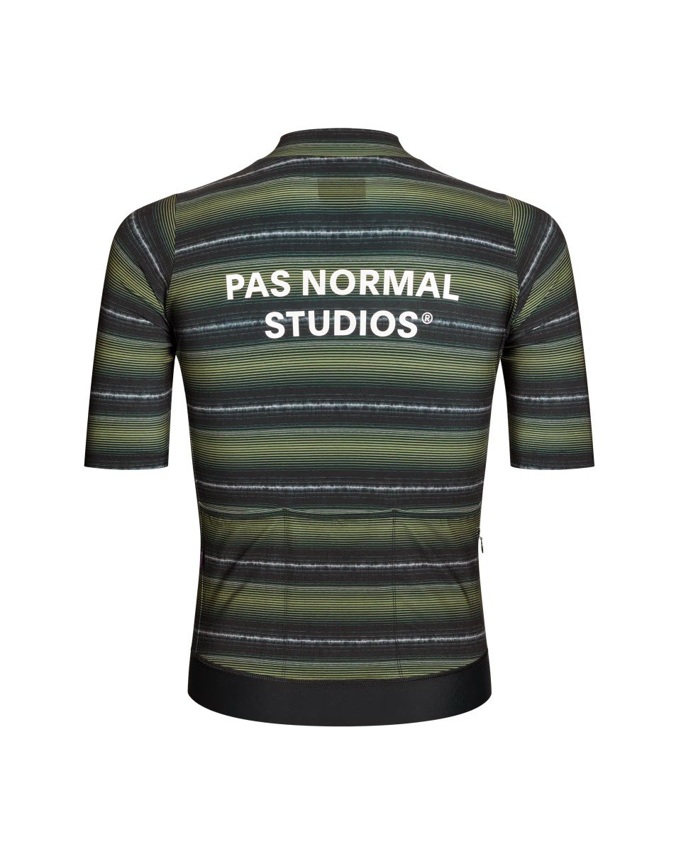 Essential Jersey - Light Olive Stripe - XL