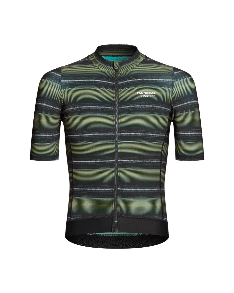 Essential Jersey - Light Olive Stripe - XL