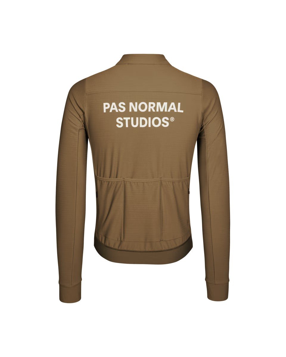 Men's Essential Long Sleeve Jersey - Ash Brown - S