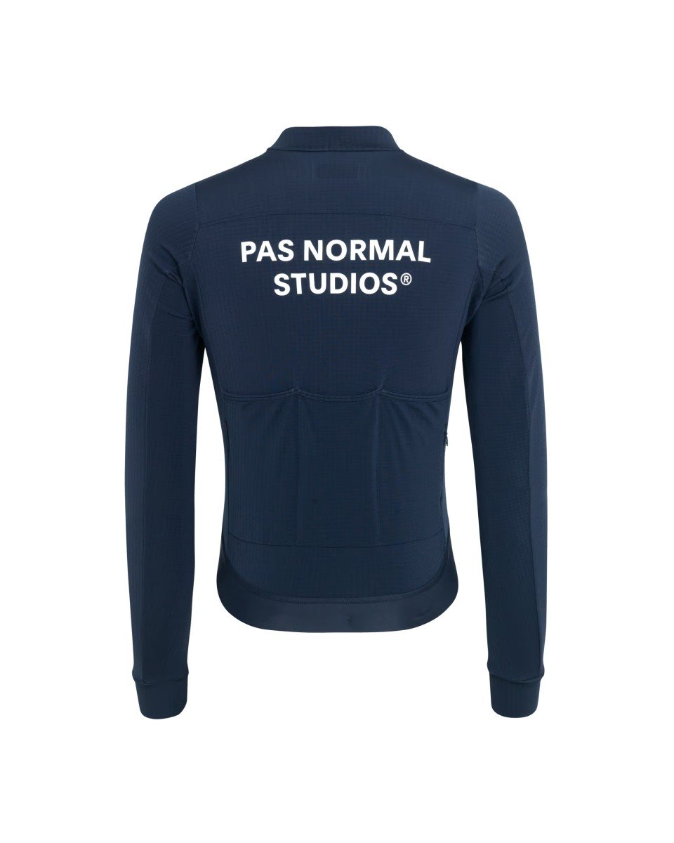 Men's Essential Long Sleeve Jersey - Navy - L