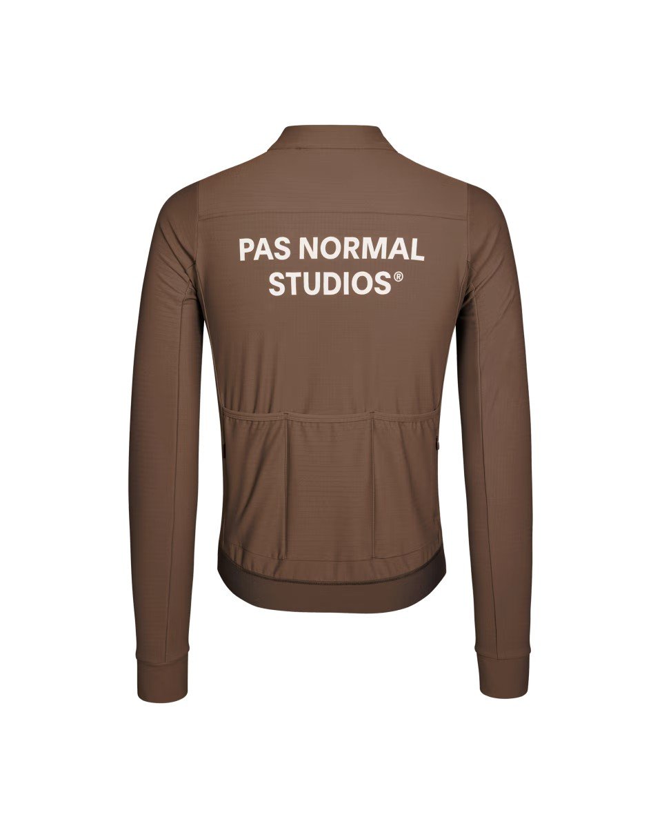 Men's Essential Long Sleeve Jersey - Light Brown  - L