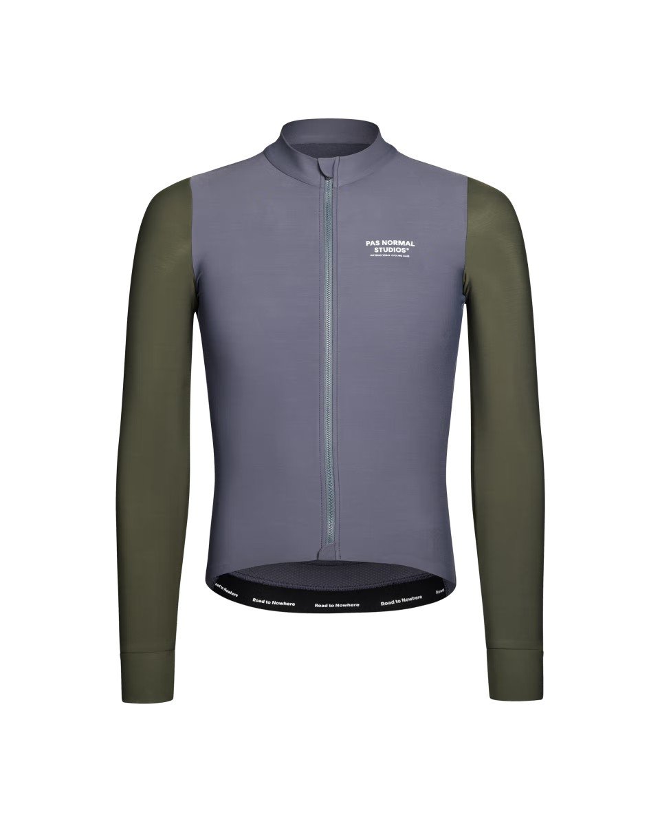 Mechanism Long Sleeve Jersey - Steel / Dark Olive - M