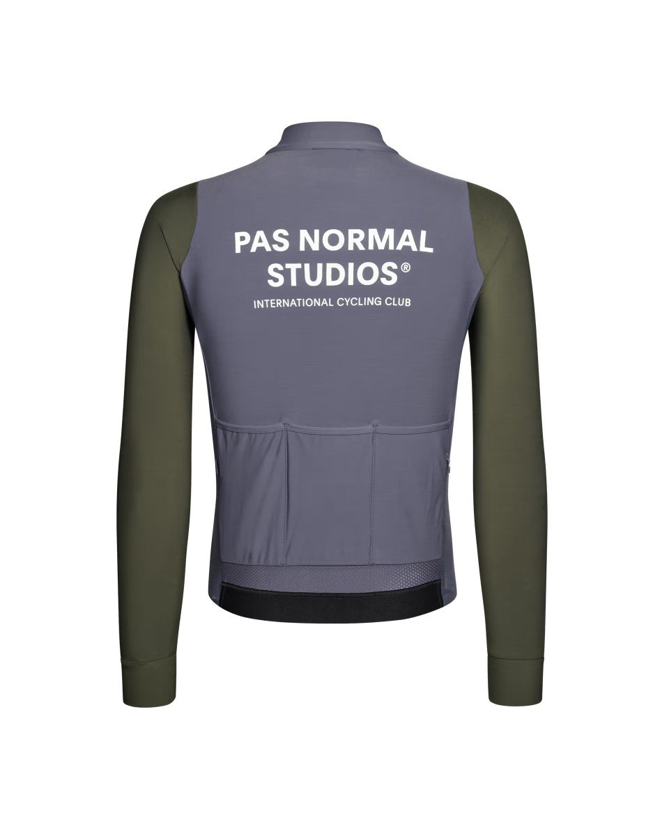 Mechanism Long Sleeve Jersey - Steel / Dark Olive - L