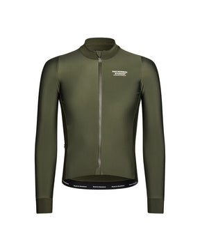 Men's Mechanism Thermal Long Sleeve Jersey - Dark Olive - XL