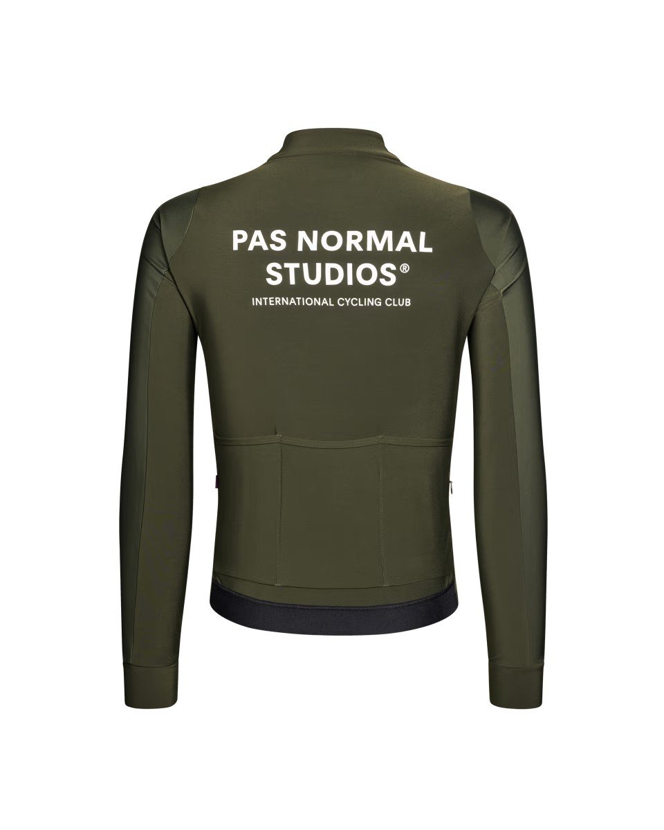 Men's Mechanism Thermal Long Sleeve Jersey - Dark Olive - XL