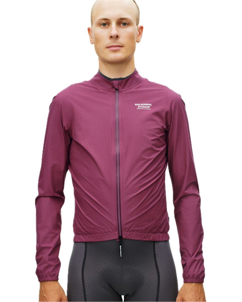 Men's Mechanism Pertex Rain Jacket - Plum - L