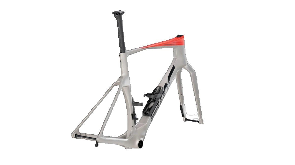 BMC Teammachine R 01 - Frameset - V1 - Spanje Arctic Silver / Neon Red 54cm 2025
