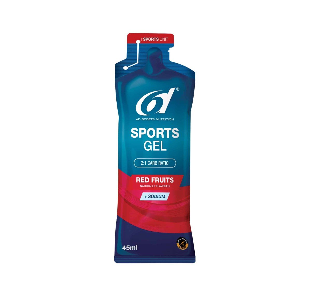 Sports Gel - Red Fruits + Sodium - 45ml